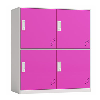 Quatro portas azuis cor-de-rosa H1000 * W900 * cacifo da altura de D400mm meio para a escola primária