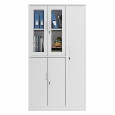 Cacifo de armazenamento de aço do metal de 2 portas das portas 3 de vidro para o arquivo e a roupa