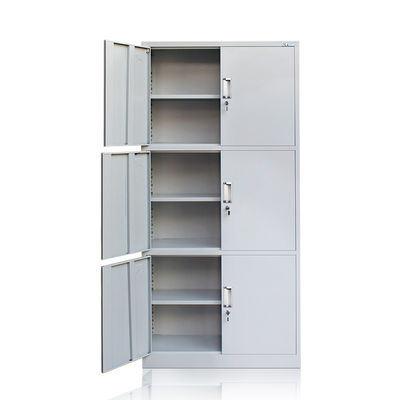 Três séries batem para baixo Gray Metal Storage Cabinet