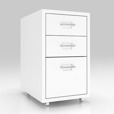 Armazenamento Nightstand móvel do metal das gavetas do quarto 3 da casa com rodas
