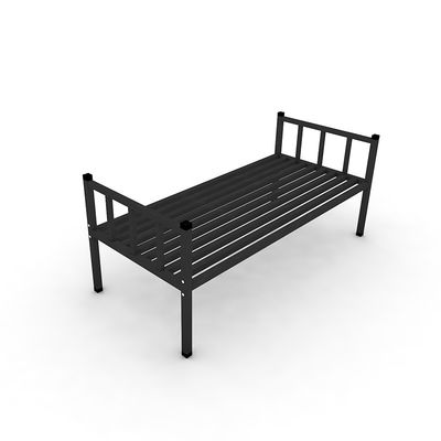 Cama de beliche branca preta laminada da cor do tubo de aço da casa de alojamento