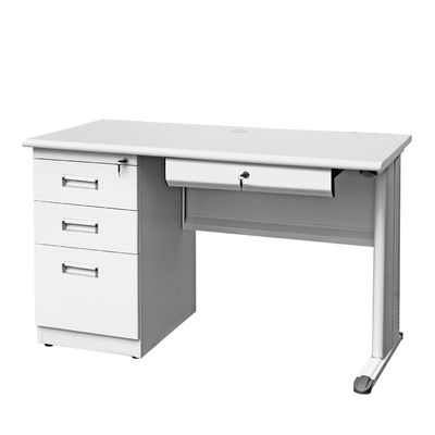 3 gavetas 1 pó do suporte do teclado revestiram a mesa executiva de aço
