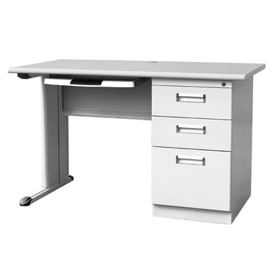3 gavetas 1 pó do suporte do teclado revestiram a mesa executiva de aço