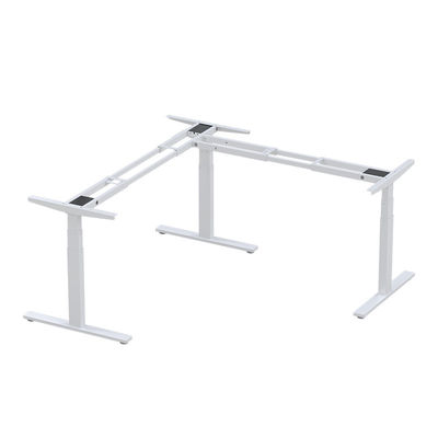 3 pés L mesa de escritório ajustável do metal da altura da forma com motores