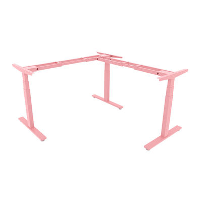 3 pés L mesa de escritório ajustável do metal da altura da forma com motores