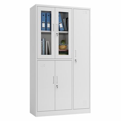 Cacifo de armazenamento de aço do metal de 2 portas das portas 3 de vidro para o arquivo e a roupa