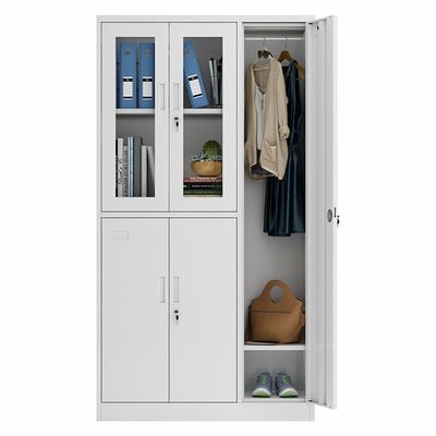 Cacifo de armazenamento de aço do metal de 2 portas das portas 3 de vidro para o arquivo e a roupa