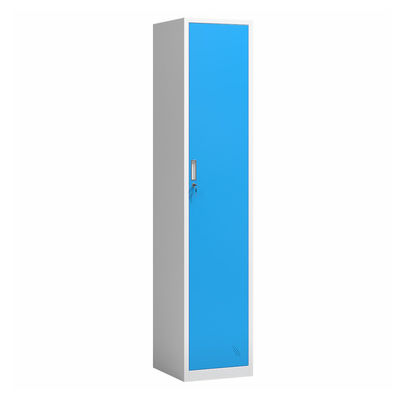 Cacifo de armazenamento de aço do metal do vestuário do quarto da única porta vertical