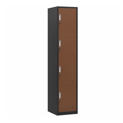 Armário do cacifo de armazenamento do metal das seções das portas 4 do vertical 4 para a escola