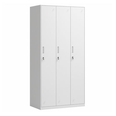 Cacifo de armazenamento de aço do metal do vestuário do quarto das portas da lateral 3 para o vestuário