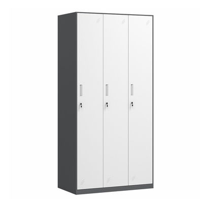 Cacifo de armazenamento de aço do metal do vestuário do quarto das portas da lateral 3 para o vestuário