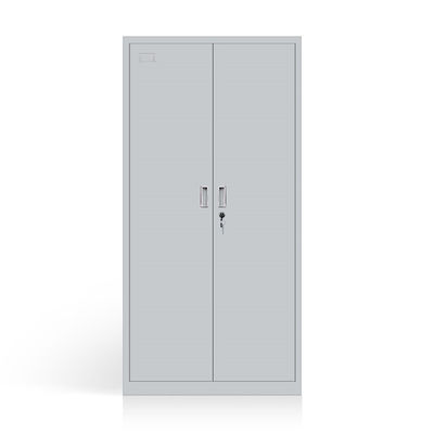 Armário de armazenamento de aço cinzento do metal do armário de arquivo do escritório da porta dobro da cor