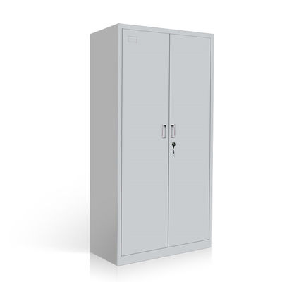 Armário de armazenamento de aço cinzento do metal do armário de arquivo do escritório da porta dobro da cor
