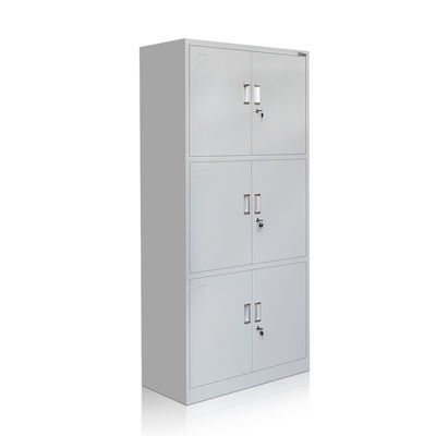 Três séries batem para baixo Gray Metal Storage Cabinet