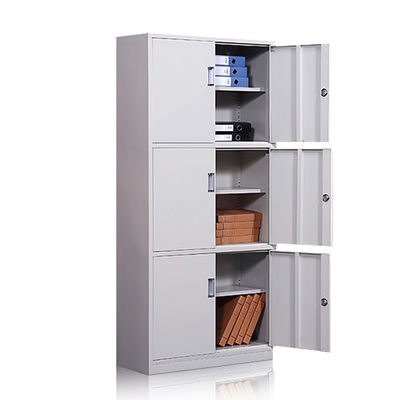 Três séries batem para baixo Gray Metal Storage Cabinet