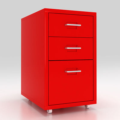 Armazenamento Nightstand móvel do metal das gavetas do quarto 3 da casa com rodas