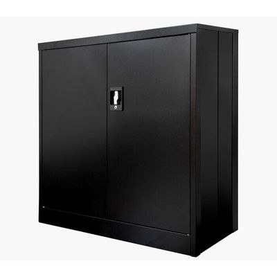 Prateleira dobrável Cabient do armazenamento do metal de 2 portas com punho Recessed