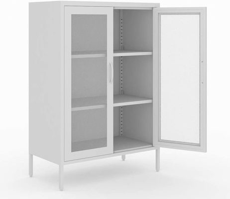 Armazenamento Lcoker da altura do armário de aço de Mesh Door Dining Room Storage meio