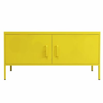 Armário de armazenamento alto do suporte da tevê da altura da metade de porta dobro do pé para o uso da casa