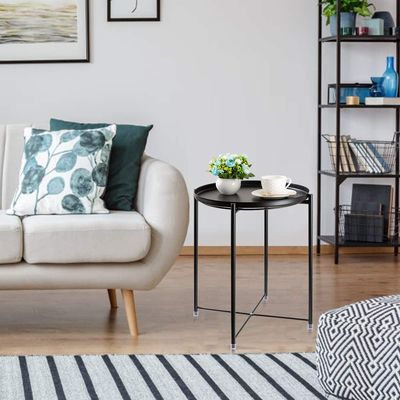 O café pequeno 21.5x19x1.9 avança a bandeja de Sofa Side End Table With