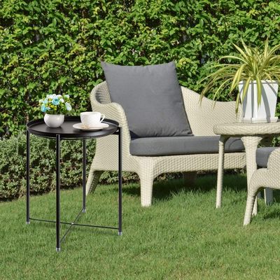 O café pequeno 21.5x19x1.9 avança a bandeja de Sofa Side End Table With