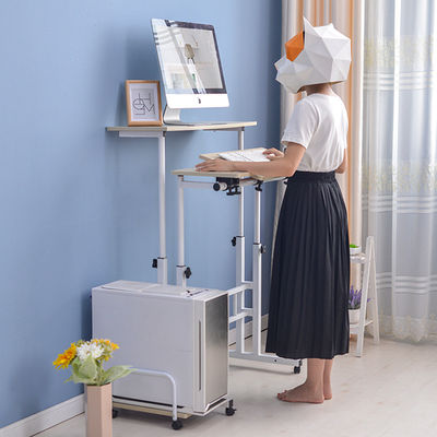 Tabela do estudo do metal do anfitrião de computador doméstico W60cm com altura ajustável