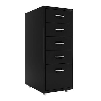 Em casa 5 armário de armazenamento móvel 690mm da altura azul das gavetas com rodas