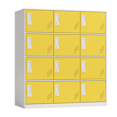 Armário de armazenamento de travamento resistente amarelo para o escritório ou a casa
