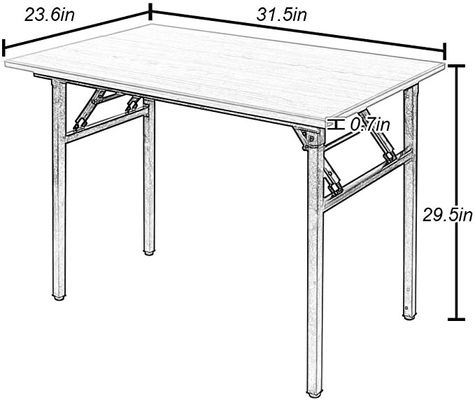 Tabela de dobradura da mesa do computador pequeno nenhuma mesa pequena resistente da dobradura da mesa de escrita do conjunto