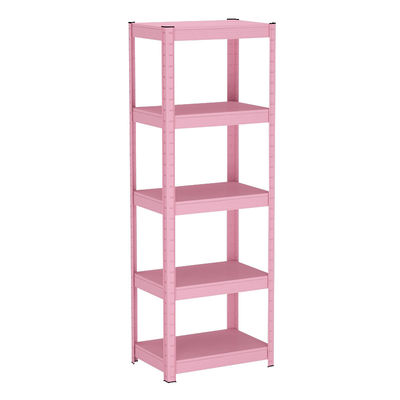 organizador de aço Metal Storage Shelves do preto 5-Shelf para a casa