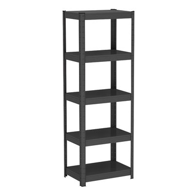 organizador de aço Metal Storage Shelves do preto 5-Shelf para a casa