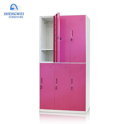 Armazenamento de aço do Gym da casa e cacifo Lockable da roupa do metal da Multi-porta
