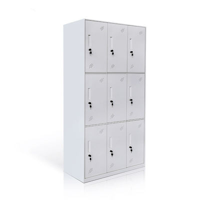 O cacifo da roupa do metal das portas da secretaria da escola 9 ensaca cacifos de armazenamento Lockable