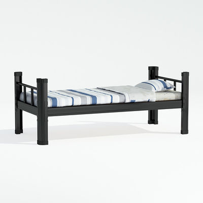 Quadro adulto de aço da cama do metal das camas de beliche do preto do dormitório único