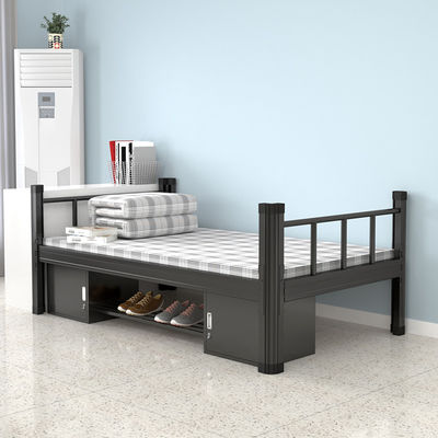 Cama individual de aço superior do apoio da veneziana da cama de Sturdy Metal Frame do estudante