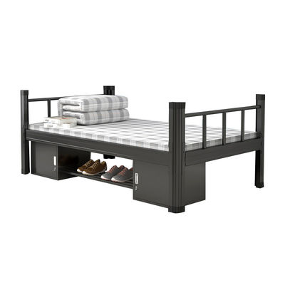 Cama individual de aço superior do apoio da veneziana da cama de Sturdy Metal Frame do estudante