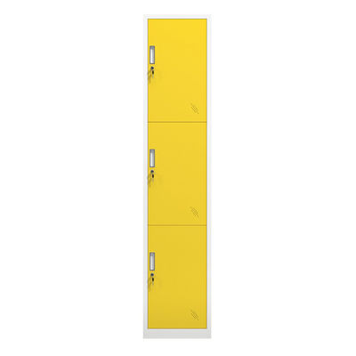 Cacifos de armazenamento brancos do escritório do quadro da cor azul das portas da escola 3 com chave