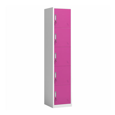 Retenção Lockable colorida do metal do cacifo de armazenamento de 5 portas