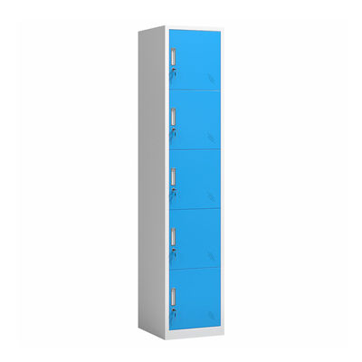 Retenção Lockable colorida do metal do cacifo de armazenamento de 5 portas