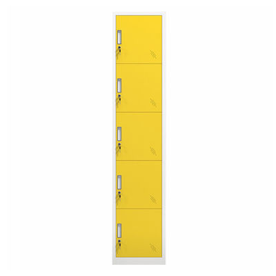 Retenção Lockable colorida do metal do cacifo de armazenamento de 5 portas