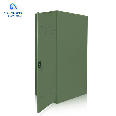 Cacifos de armazenamento verdes da bicicleta do metal de Verticle do armário de armazenamento do metal com fechamento