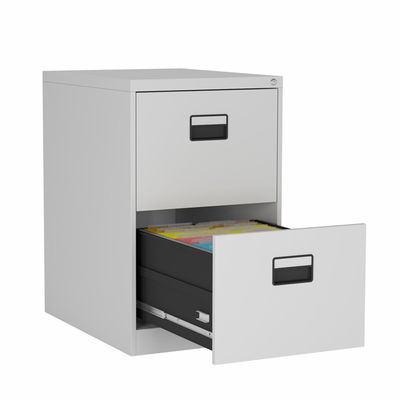 Armário de armazenamento Lockable do arquivo do escritório de 2 gavetas com punho simples