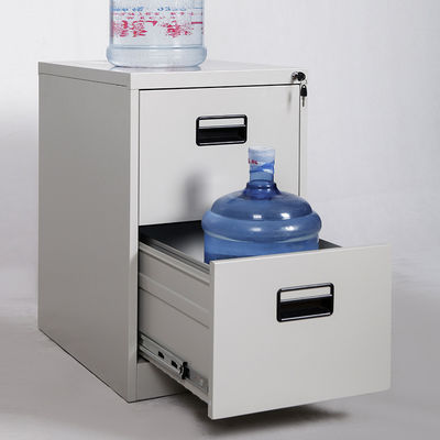 Armário de armazenamento Lockable do arquivo do escritório de 2 gavetas com punho simples