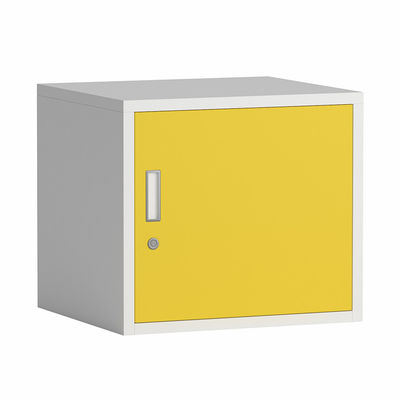Fechamento e prateleira chaves de Gray Cube Storage Box With da escola da casa do metal