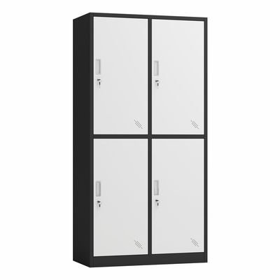 Armário Lockable do metal do cacifo de armazenamento da porta do escritório 4 com chaves