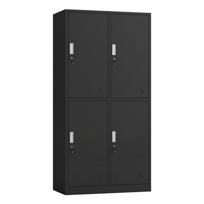 Armário Lockable do metal do cacifo de armazenamento da porta do escritório 4 com chaves
