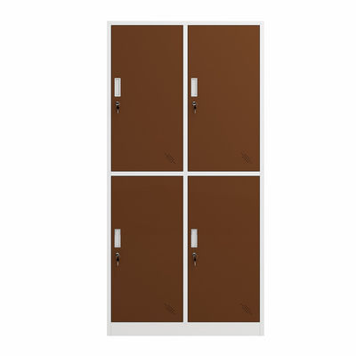Armário Lockable do metal do cacifo de armazenamento da porta do escritório 4 com chaves